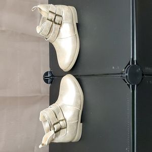 Gold Kids Ankle Boots